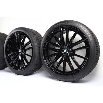 BMW Winterkompletträder X5 G05 X6 G06 22 Zoll Styling 742 M Doppelspeiche