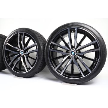 BMW Winterkompletträder X5 G05 X6 G06 22 Zoll Styling 742 M Doppelspeiche