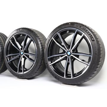 BMW Sommerkompletträder 3er G20 G21 2er G42 4er G22 G23 19 Zoll Styling 791 M Doppelspeiche
