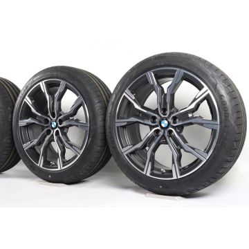 BMW Sommerkompletträder X1 F48 X2 F39 19 Zoll Styling 816 M Doppelspeiche