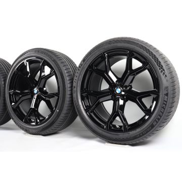 BMW Sommerkompletträder X5 G05 X6 G06 21 Zoll Styling 741 M Y-Speiche