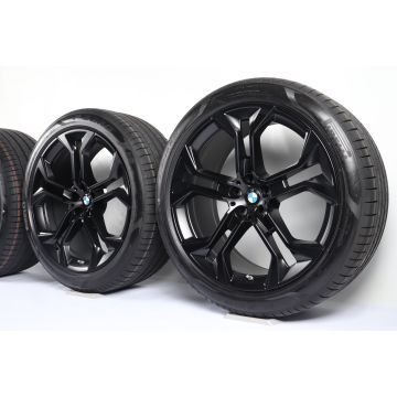 BMW Sommerkompletträder X5 G05 X6 G06 21 Zoll Styling 744 Y-Speiche