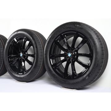 BMW Sommerkompletträder X3 G01 X4 G02 19 Zoll Styling 691 V-Speiche