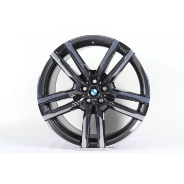 1x Hinterachse BMW Alufelge X5M F95 X6M F96 21 Zoll Styling 808 M Doppelspeiche