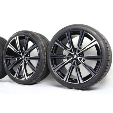 BMW Sommerkompletträder X5 G05 X6 G06 22 Zoll Styling 746i V-Speiche
