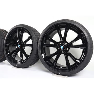 BMW Sommerkompletträder 8er G14 G15 G16 20 Zoll Styling 733 Doppelspeiche