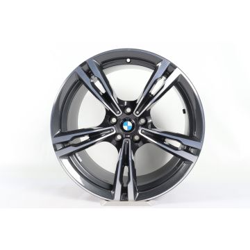 1x Front axle BMW Alloy Rim M5 F90 M8 F91 F92 F93 19 Inch Styling 705 M Doppelspeiche