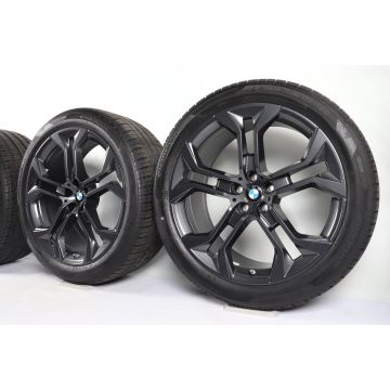 BMW Sommerkompletträder X5 G05 X6 G06 21 Zoll Styling 744 Y-Speiche