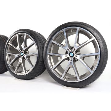 BMW Sommerkompletträder 8er G14 G15 G16 20 Zoll Styling 728 M Y-Speiche