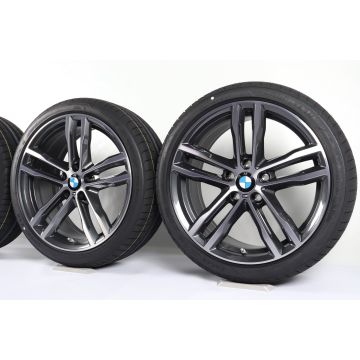 BMW Velgen met Zomerbanden 3 Serie F30 F31 4 Serie F32 F33 F36 19 Inch Styling 704 M Doppelspeiche