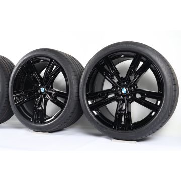 BMW Sommerkompletträder 7er G70 21 Zoll Styling 908 M M Doppelspeiche