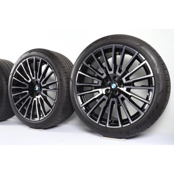 BMW Velgen met Zomerbanden 7 Serie G70 i7 G70 21 Inch Styling 1055i Vielspeiche