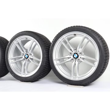 BMW Velgen met Winterbanden M3 F80 M4 F82 F83 19 Inch Styling 641 M Doppelspeiche
