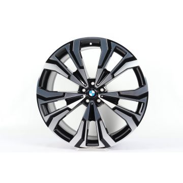 1x Rear axle BMW Alloy Rim X7 G07 23 Inch Styling 914 Individual V-Speiche