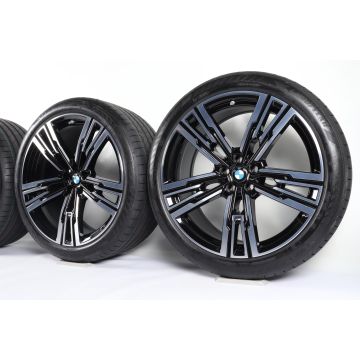 BMW Sommerkompletträder 7er G70 21 Zoll Styling 908 M M Doppelspeiche