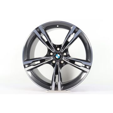 1x Rear axle BMW Alloy Rim M5 F90 M8 F91 F92 F93 19 Inch Styling 705 M Doppelspeiche