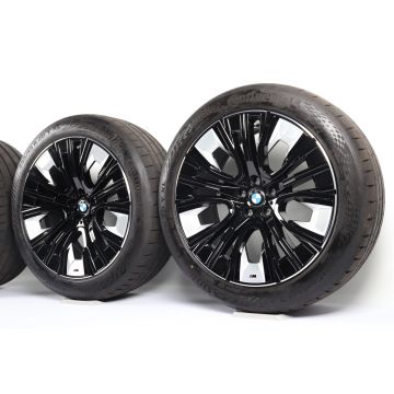 BMW Velgen met Winterbanden 7 Serie G70 i7 G70 X3 G45 20 Inch Styling 906 M Aerodynamik