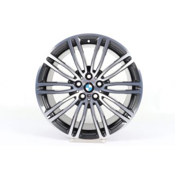 1x Rear axle BMW Alloy Rim 5 Series G30 19 Inch Styling 664 M Doppelspeiche
