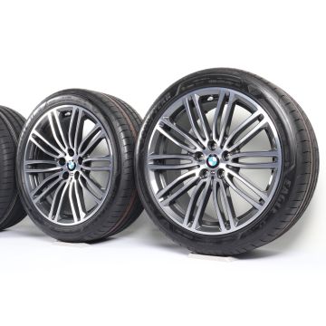 BMW Sommerkompletträder 5er G30 G31 19 Zoll Styling 664 M Doppelspeiche