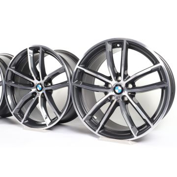 4x BMW Alloy Rims 5 Series G30 G31 18 Inch Styling 662 M Doppelspeiche