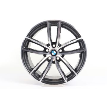 1x Achteras BMW Velg 5 Serie G30 G31 18 Inch Styling 662 M Dubbelspaak