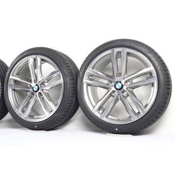 BMW Velgen met Zomerbanden 3 Serie F30 F31 4 Serie F32 F33 F36 19 Inch Styling 704 M Doppelspeiche