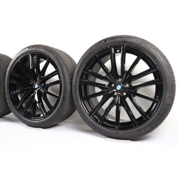 BMW Sommerkompletträder X5 G05 X6 G06 22 Zoll Styling 742 M Doppelspeiche