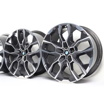 4x BMW Alloy Rims X7 G07 22 Inch Styling 913 Y-Speiche