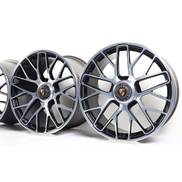 4x Porsche Alufelgen 911 Carrera 991 + 991 II 20 Zoll "Turbo S Zentralverschluss"