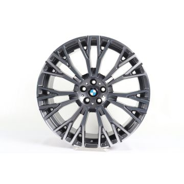 1x Rear axle BMW Alloy Rim X5 G05 X6 G06 22 Inch Styling 745i Y-Speiche