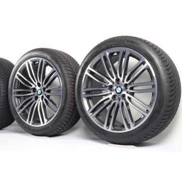 BMW Velgen met Winterbanden 5 Serie G30 G31 19 Inch Styling 664 M Doppelspeiche