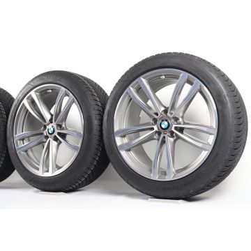 BMW Velgen met Winterbanden 6 Serie G32 7 Serie G11 G12 19 Inch Styling 647 M Doppelspeiche