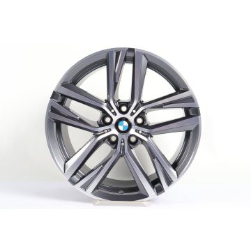 1x Front axle BMW Alloy Rim i4 G26 18 Inch Styling 853 Doppelspeiche