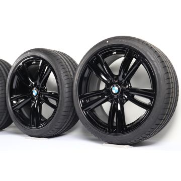 BMW Velgen met Zomerbanden 3 Serie F30 F31 4 Serie F32 F33 F36 19 Inch Styling 442 M Doppelspeiche
