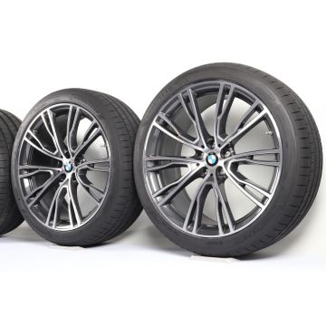 BMW Sommerkompletträder X3 G01 X4 G02 21 Zoll Styling 726 V-Speiche