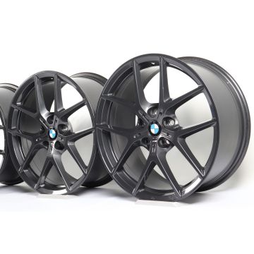 4x BMW Alloy Rims 1 Series F40 F70 2 Series F44 F74 18 Inch Styling 554 M Y-Speiche