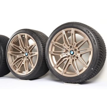 BMW Winterkompletträder M2 G87 M3 G80 G81 M4 G82 G83 19 Zoll 20 Zoll Styling 930 M Doppelspeiche