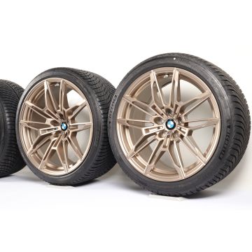 BMW Winterkompletträder M2 G87 M3 G80 M4 G82 G83 19 Zoll Styling 825 M Doppelspeiche