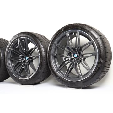 BMW Sommerkompletträder M2 G87 M3 G80 G81 M4 G82 G83 19 Zoll 20 Zoll Styling 825 M Doppelspeiche