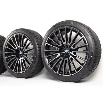 BMW Velgen met Winterbanden 7 Serie G70 i7 G70 21 Inch Styling 1055i Vielspeiche