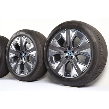 BMW Velgen met Zomerbanden iX i20 21 Inch Styling 1010 Aerodynamik