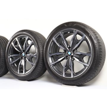 BMW Sommerkompletträder X3 G01 X4 G02 20 Zoll Styling 787 M Doppelspeiche
