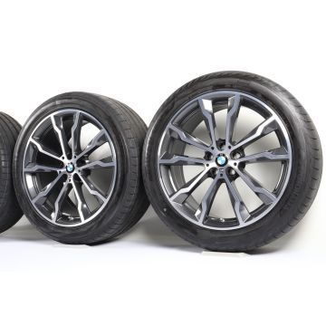 BMW Sommerkompletträder X3 G01 X4 G02 20 Zoll Styling 699 M Doppelspeiche