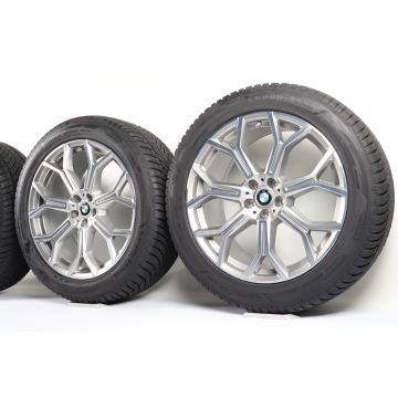 BMW Winterkompletträder X7 G07 21 Zoll Styling 753 Y-Speiche