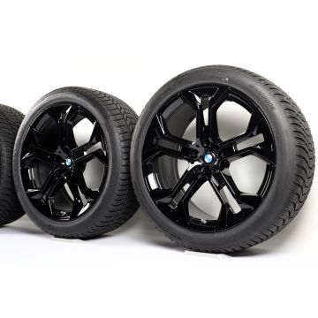 BMW Winterkompletträder X5 G05 X6 G06 21 Zoll Styling 744 Y-Speiche