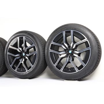 BMW Velgen met Winterbanden 7 Serie G70 i7 G70 20 Inch Styling 907 M V-Speiche