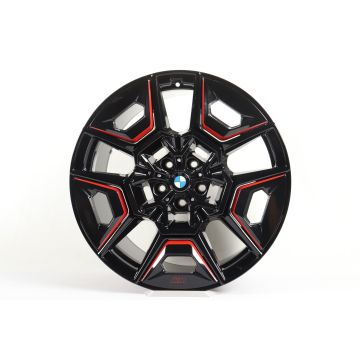 1x Front axle BMW Alloy Rim XM G09 22 Inch Styling 922 M Double-Spoke