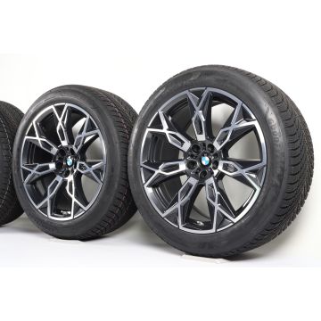 BMW Velgen met Winterbanden 7 Serie G70 i7 G70 X3 G45 20 Inch Styling 905 V-Speiche