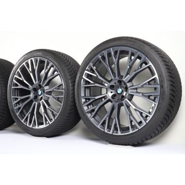 BMW Winterkompletträder X5 G05 X6 G06 22 Zoll Styling 745i Y-Speiche