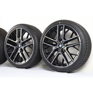 BMW Velgen met Winterbanden 1 Serie F40 2 Serie F44 19 Inch Styling 555 M Doppelspeiche